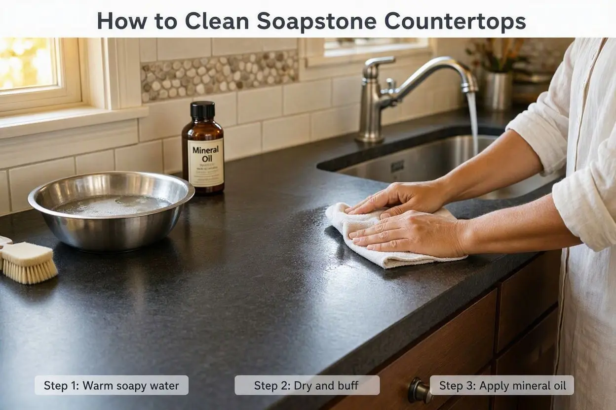 How to Clean Soapstone Countertops: Easy Care and Cleaning Guide